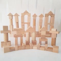 Natural Ahşap Bloklar Eğitici Oyuncak