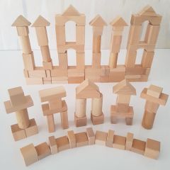 Natural Ahşap Bloklar Eğitici Oyuncak