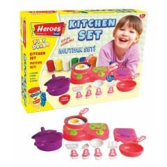 Oyun Hamuru Seti Kitchen Set 15 Parça 6 Renk