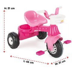 Papatya Bisiklet Sepetli İlk Bisikletim Max 35 kg. pembe