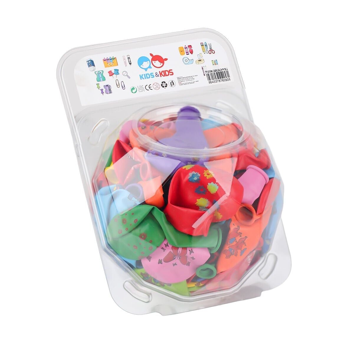 STR-133 Renkli Baskılı Balon 100lü