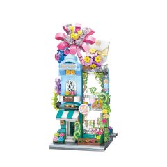 KP28016 Keeppley City Corner - Greenness Flower Shop - Çiçekçi 356 Parça Yapım Seti