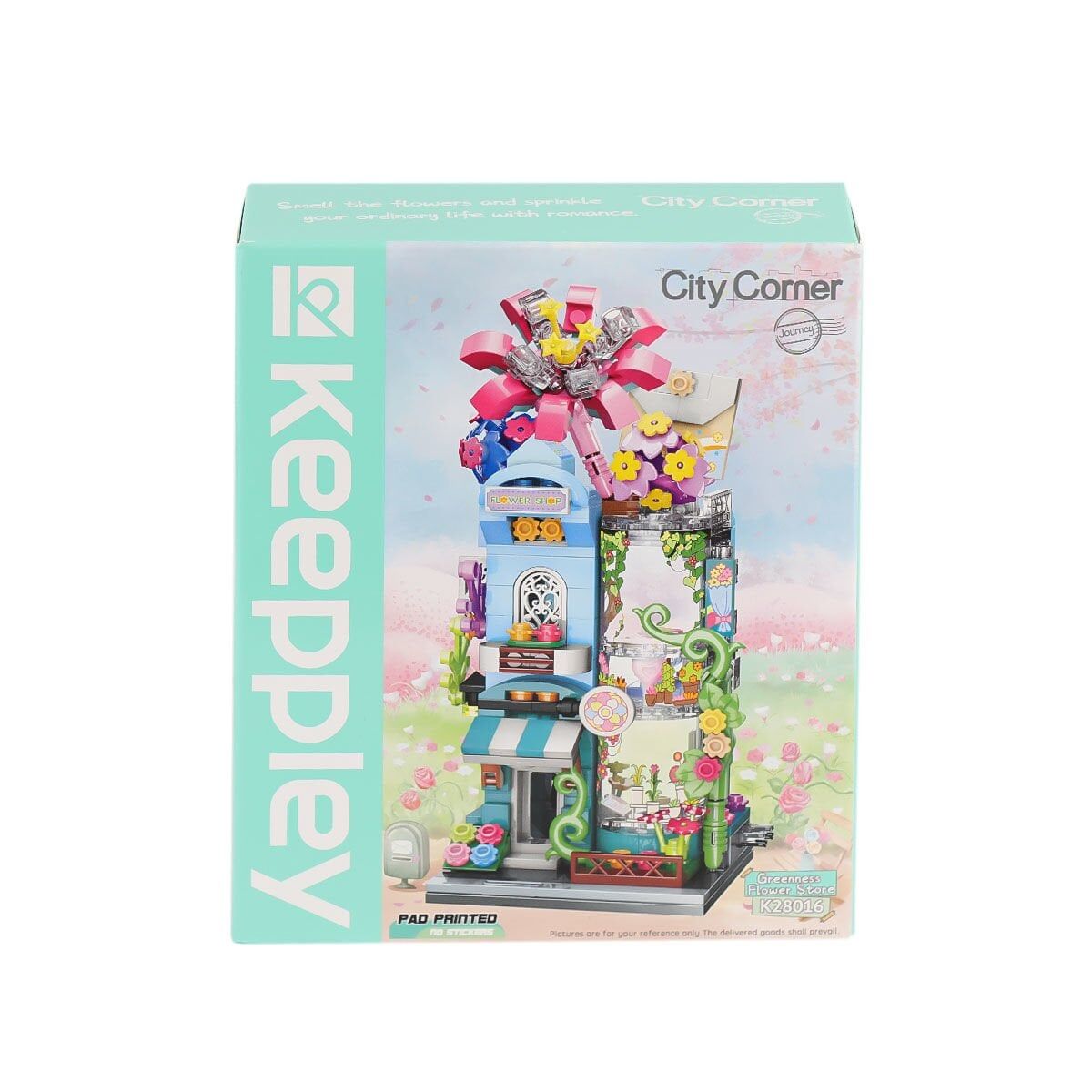 KP28016 Keeppley City Corner - Greenness Flower Shop - Çiçekçi 356 Parça Yapım Seti