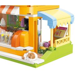 KP28017 Keeppley Lovely Street - BSH Kitten Juice Bar 315 Parça Yapım Seti