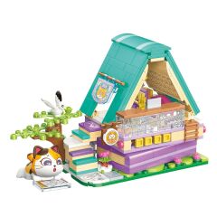 KP28018 Keeppley Lovely Street - Calico Cat Comic House 324 Parça Yapım Seti