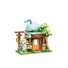 KP28021 Keeppley Lovely Street - Ash Cat Milk Tea Shop 411 Parça Yapım Seti