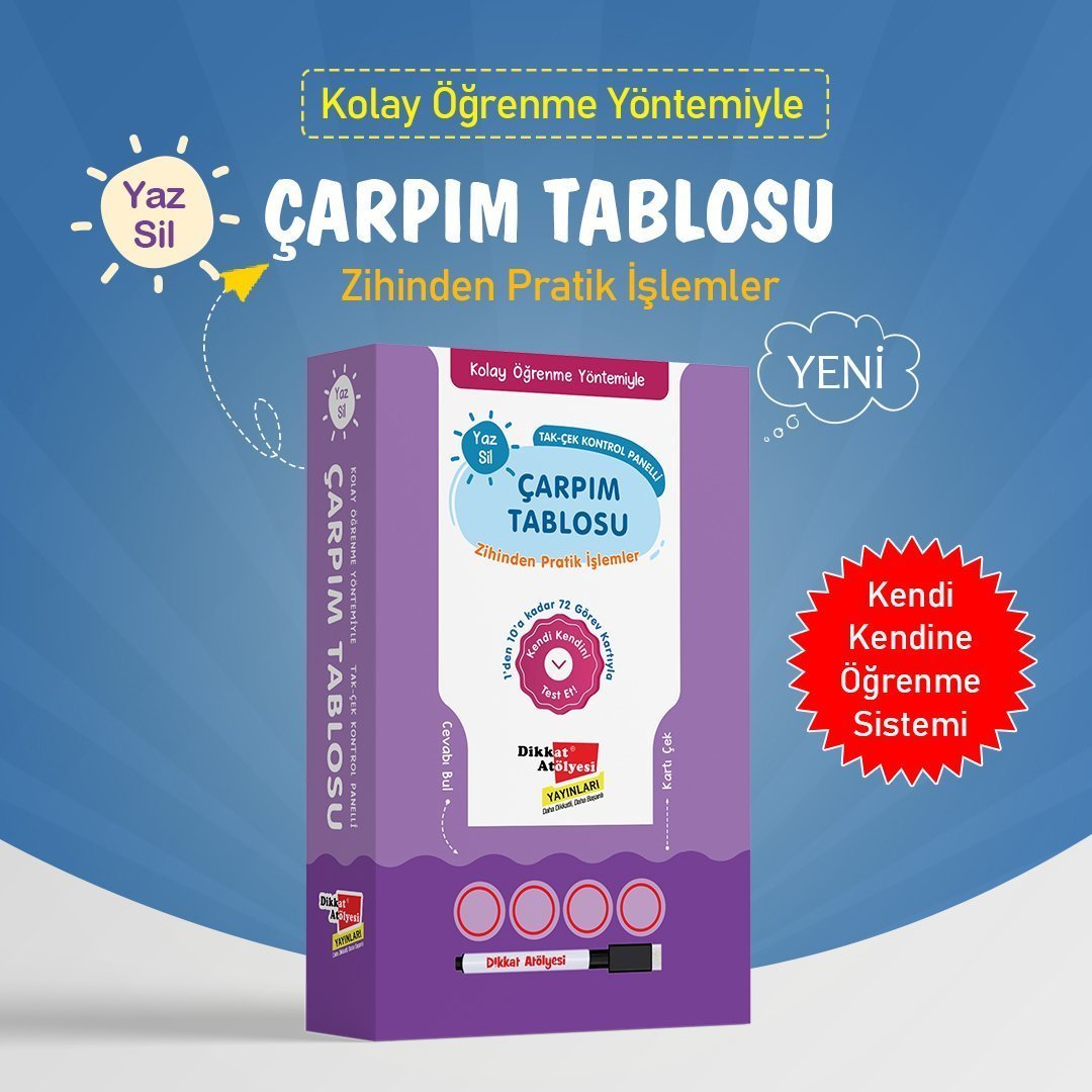Çarpım Tablosu Oyun Kartları Kontrol Panelli