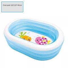 İntex Şeffaf Oval Havuz 163*107*46Cm