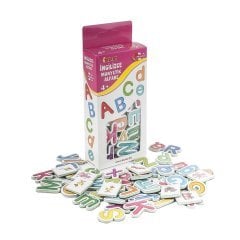 Manyetik Tahta Siyah-Beyaz Sayılar ve Harfler Magnet Hediyeli