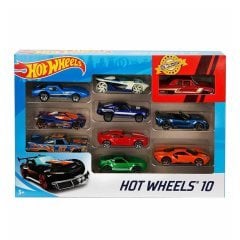 Hot Wheels 10'lu Araba Seti - Karışık Asorti