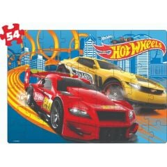 Hot Wheels 2'si 1 Arada Süper Renkli Puzzle Yapboz
