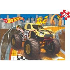 Hot Wheels 2'si 1 Arada Süper Renkli Puzzle Yapboz