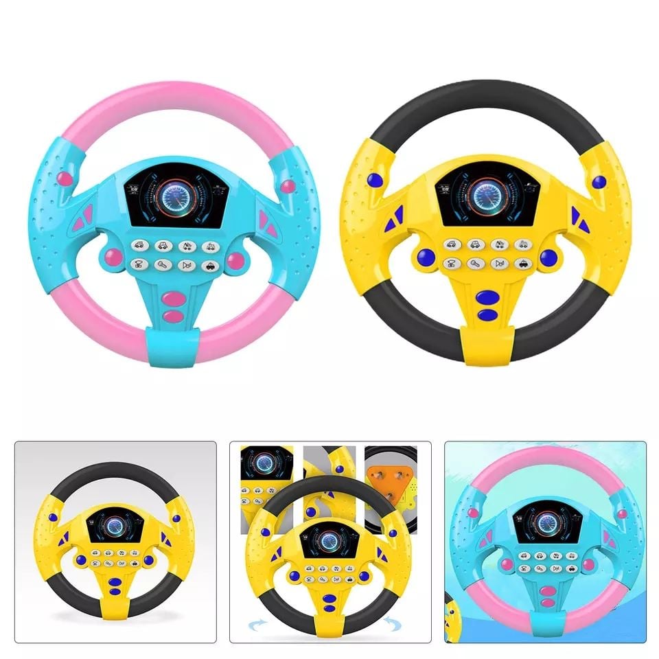 Babycim 360 Dönen Sesli Direksiyon 8 Farklı Araç Sesi