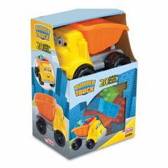Oyuncak Damperli Kamyon 20 Parça Lego Bloklu