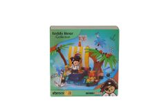 P881005 PANLOS TEDDY AYI KOLEKSİYONU KORSAN 190 PARÇA BLOCK OYUNCAK