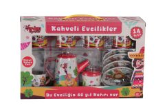 ATF-996-7A-10A 14 PARÇA DESENLİ METAL ÇAY SET