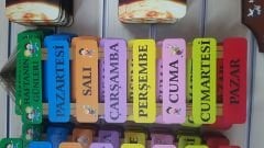 Haftanın Günleri Ahşap Pano