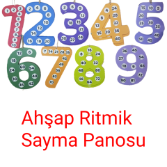 Ahşap Ritmik Sayma Sayılar Pano 1-9
