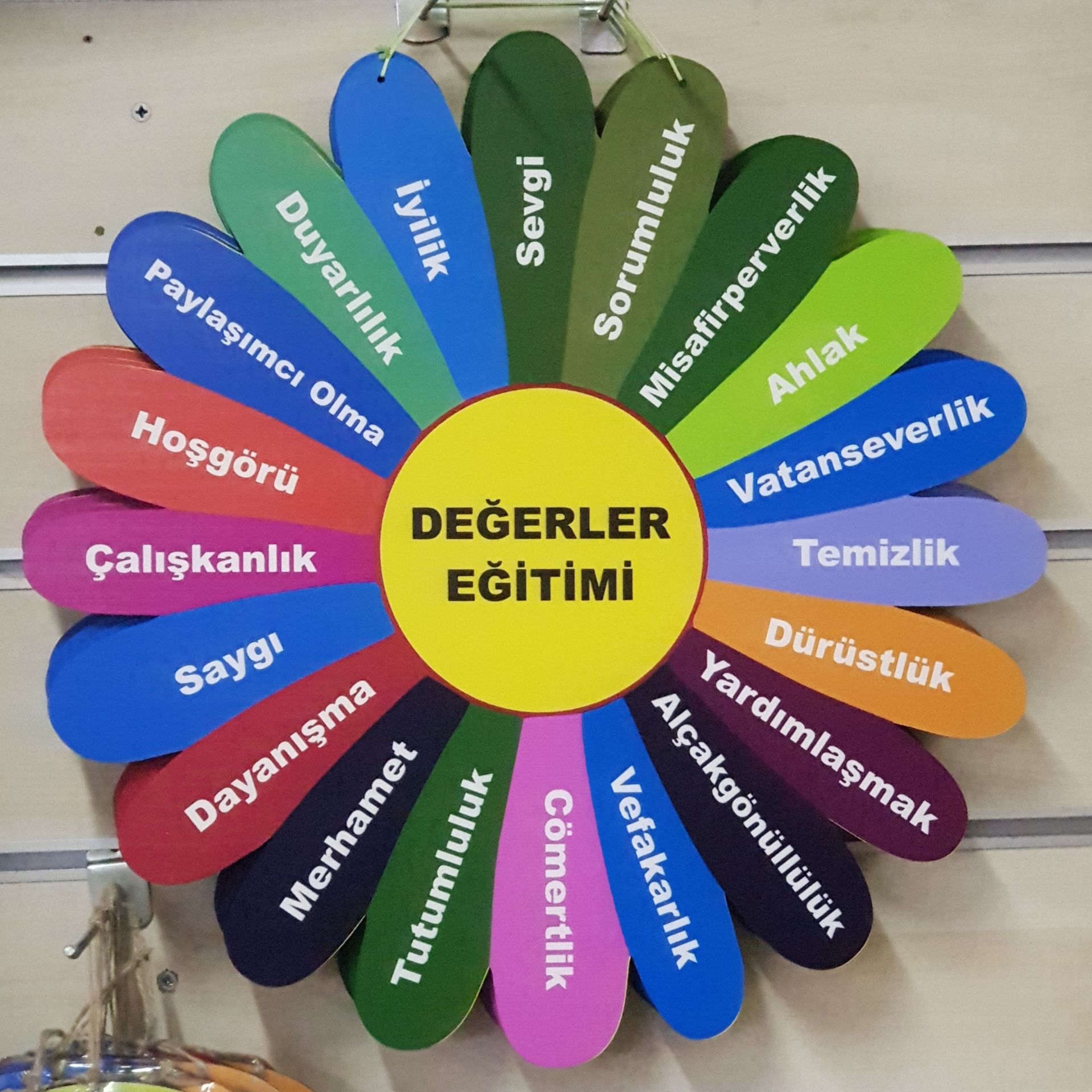 Değerler Eğitimi Ahşap  Pano