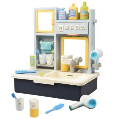 Eğitici Sesli Ve Müzikli Modern Banyo Dolabı mavi