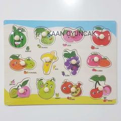 Ahşap Tutmalı Bultak Puzzle İkili Set