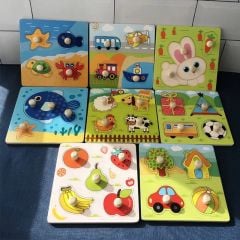 Ahşap Tutmalı Bultak Mini Puzzle SET (5 adet)