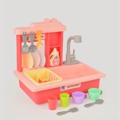 Eğitici İnteraktif Pilli Lavabo Pembe
