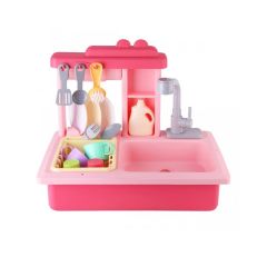 Eğitici İnteraktif Pilli Lavabo Pembe