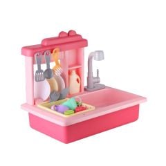 Eğitici İnteraktif Pilli Lavabo Pembe