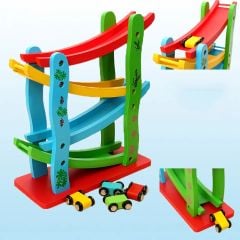 Dört Katlı Araba Kaydırak Seti