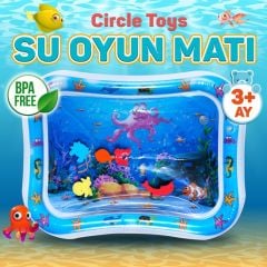 Bebek Su Oyun Matı Tummy Time Karın Üstü Aktivite Zamanı Oyun Matı