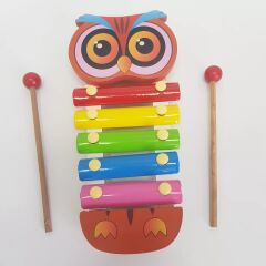 5 Tonlu Ksilofon Hayvan Figürlü Baykuş