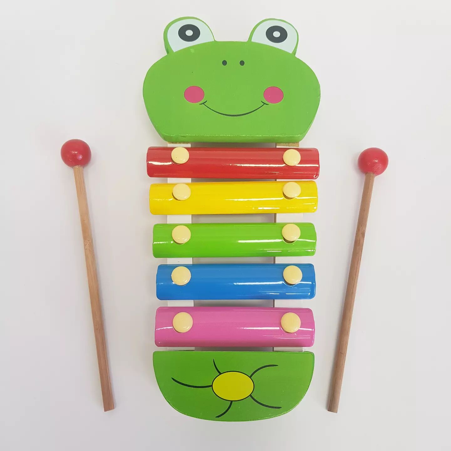 5 Tonlu Ksilofon Hayvan Figürlü Kurbağa