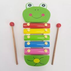 5 Tonlu Ksilofon Hayvan Figürlü Kurbağa