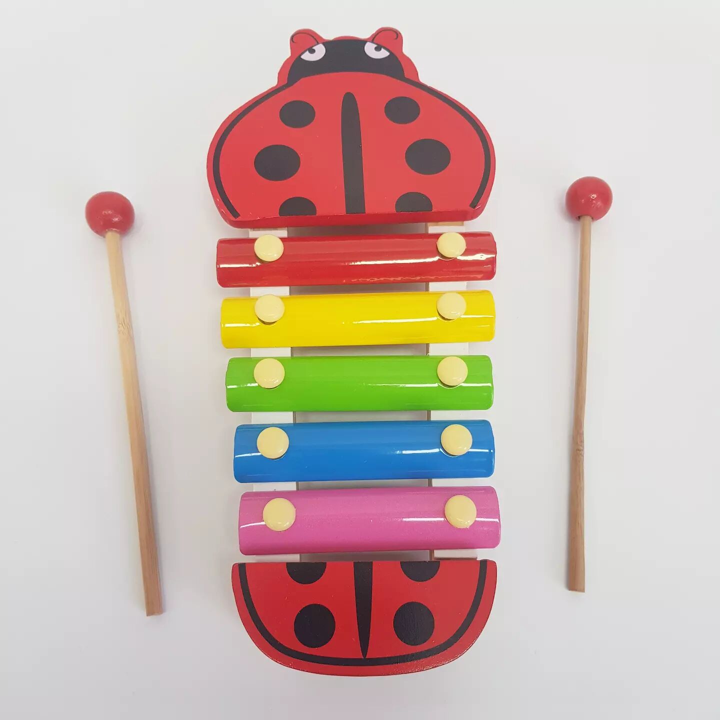 5 Tonlu Ksilofon Hayvan Figürlü Uğur Böceği