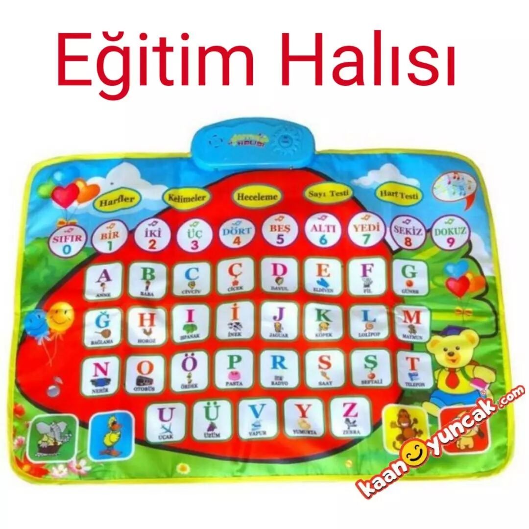 Sesli Eğitim Halısı mavi