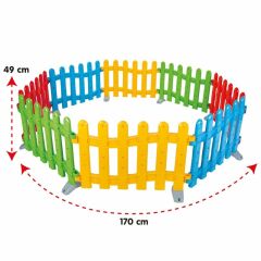 Oyun Çiti 8 Parça Renkli Oyun Alanı Top Havuzu