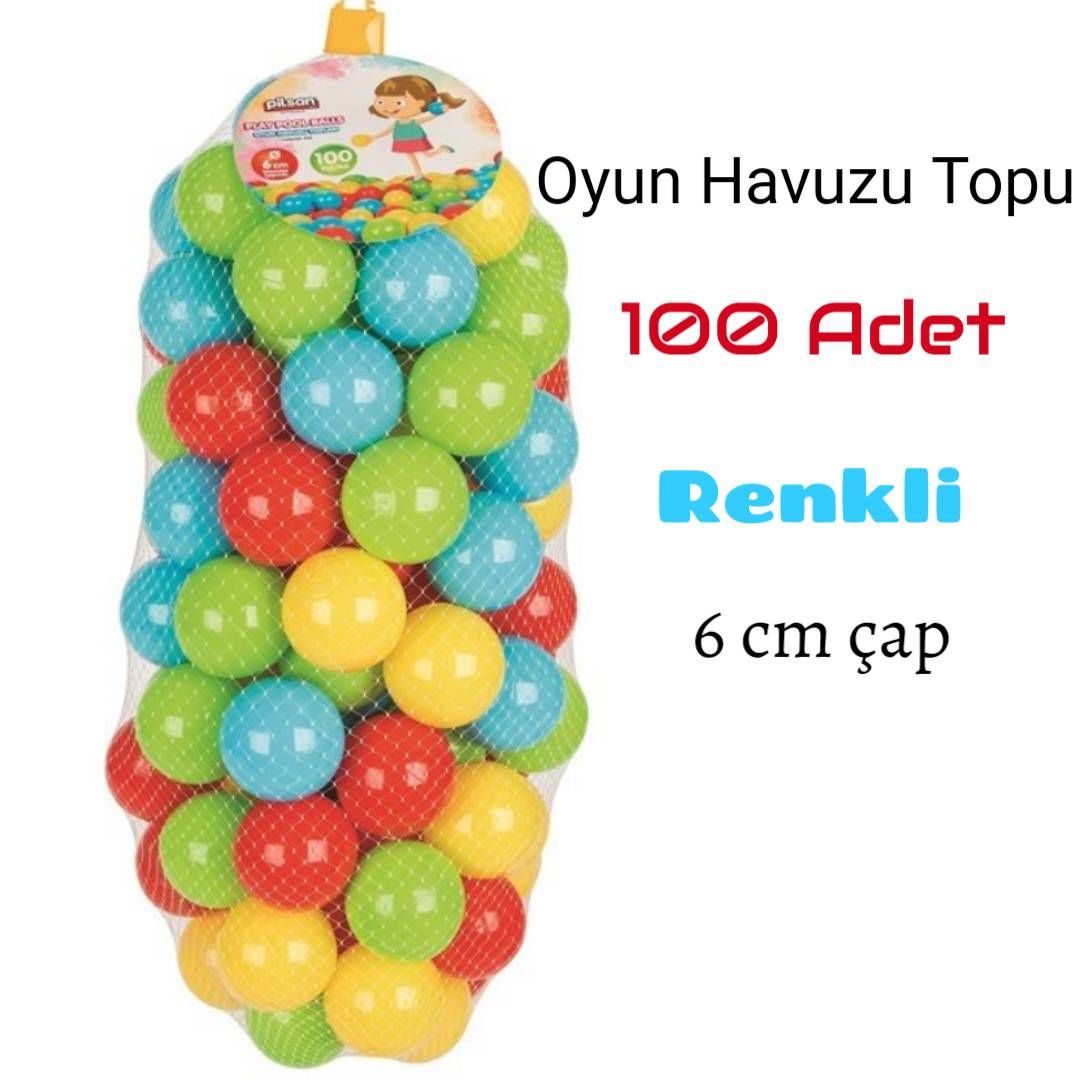 6 cm 100'lü Filede Oyun Havuzu Topları