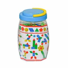 İpli Geometrik Düğmeler 96 Parça Kutulu