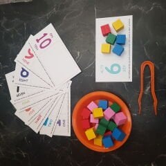 Montessori 1/1/25 Aktarma ve Renk Ayrıştırma Etkinliği Seti