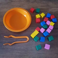 Montessori 1/1/25 Aktarma ve Renk Ayrıştırma Etkinliği Seti