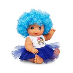 20040 Afro Kıvırcık Saçlı Bebek 23 cm -Sunman