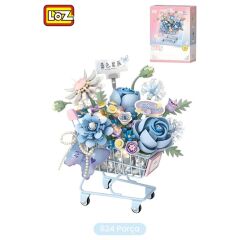 LZ4127 LOZ MAVİ ARABALI ÇİÇEKLER 624 PARÇA BLOCK