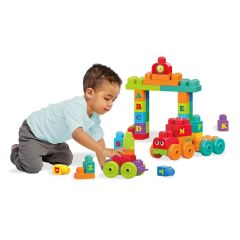 MEGA BLOKS® Müzikli Alfabe Treni 50 parça +1 yaş