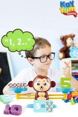 Eğitici Maymun Denge Oyunu, İşlem Kartlı Matematik Öğretici Oyun Seti