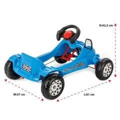 Pilsan Oyuncak Herby Pedallı Araba mavi