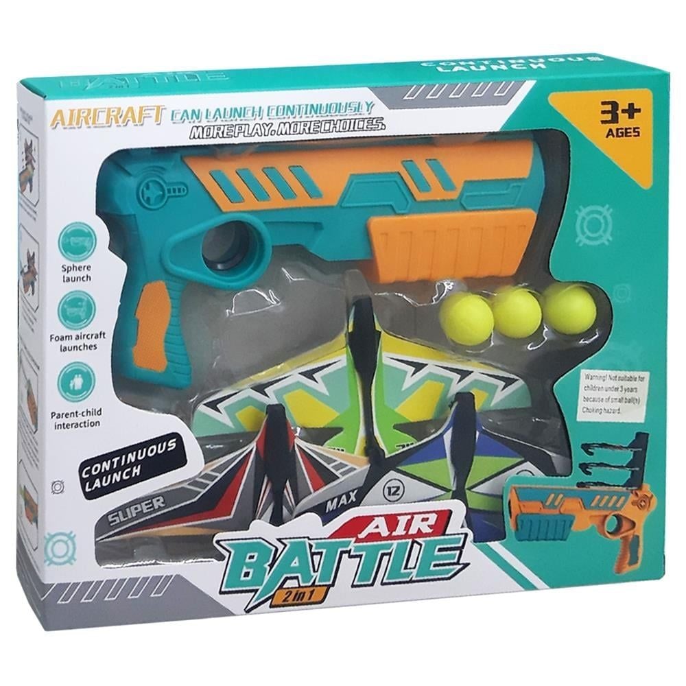 Oyuncak Uçak Ve Top Atan Tabanca