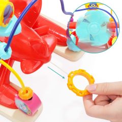 Top Bright Ahşap Pervaneli Ilk Uçağım Boncuklu Koordinasyon Oyunu