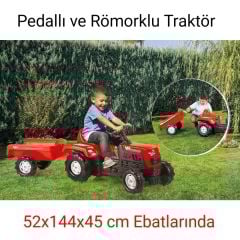 Pedallı ve Römorklu Traktör